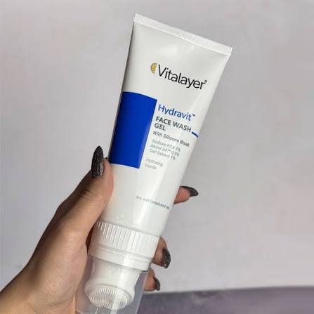 ژل براش شست و شو صورت هیدراویت پوست خشک ویتالایر